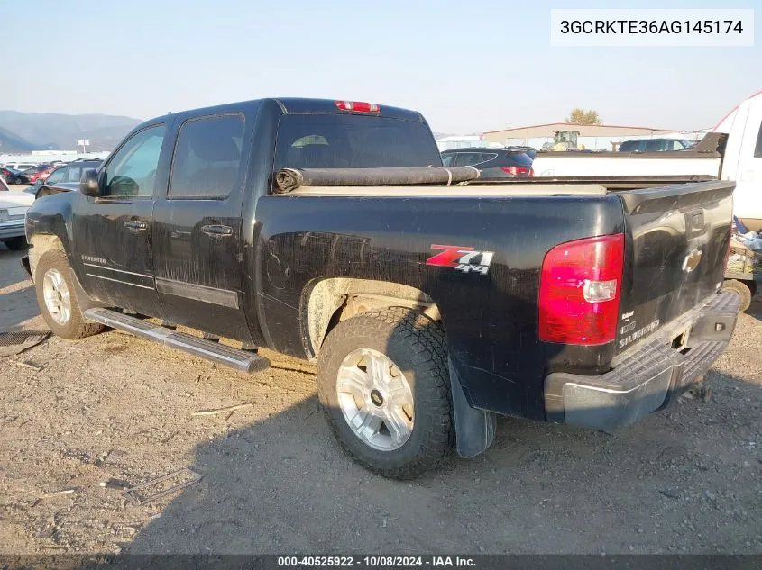 3GCRKTE36AG145174 2010 Chevrolet Silverado 1500 K1500 Ltz