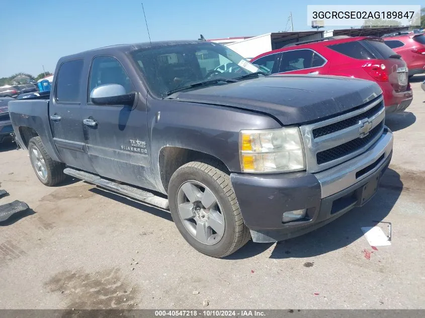 2010 Chevrolet Silverado 1500 Lt VIN: 3GCRCSE02AG189847 Lot: 40547218