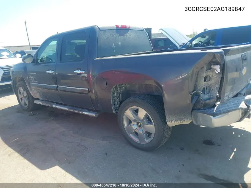 3GCRCSE02AG189847 2010 Chevrolet Silverado 1500 Lt