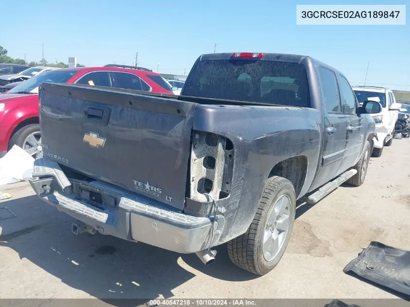 2010 Chevrolet Silverado 1500 Lt VIN: 3GCRCSE02AG189847 Lot: 40547218