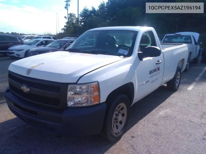 2010 Chevrolet Silverado 1500 Work Truck VIN: 1GCPCPEX5AZ196194 Lot: 40578274