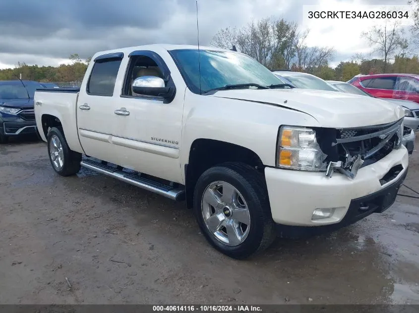 2010 Chevrolet Silverado 1500 Ltz VIN: 3GCRKTE34AG286034 Lot: 40614116