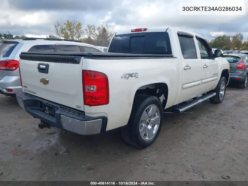 2010 Chevrolet Silverado 1500 Ltz VIN: 3GCRKTE34AG286034 Lot: 40614116