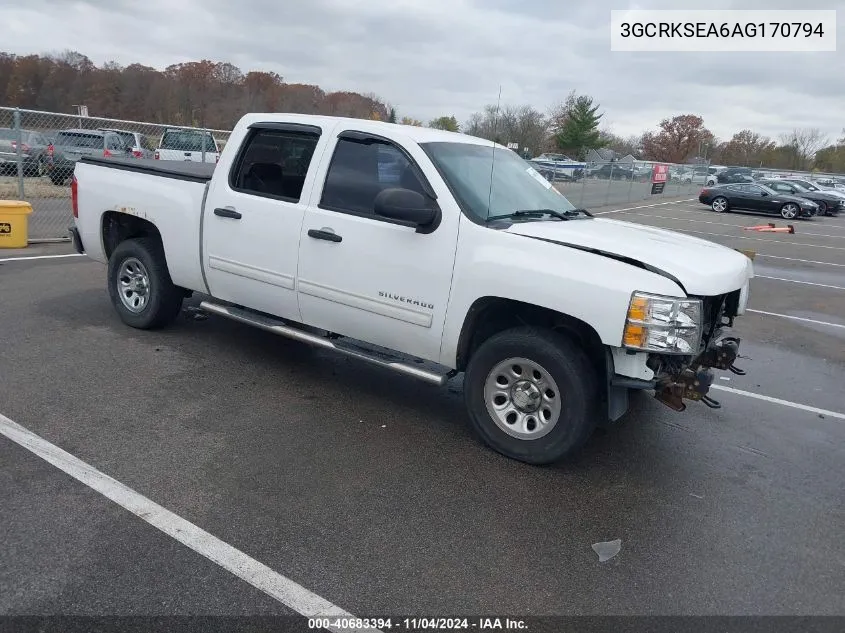 2010 Chevrolet Silverado 1500 Lt VIN: 3GCRKSEA6AG170794 Lot: 40683394