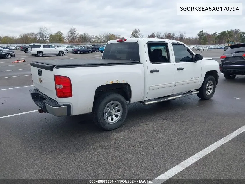 2010 Chevrolet Silverado 1500 Lt VIN: 3GCRKSEA6AG170794 Lot: 40683394