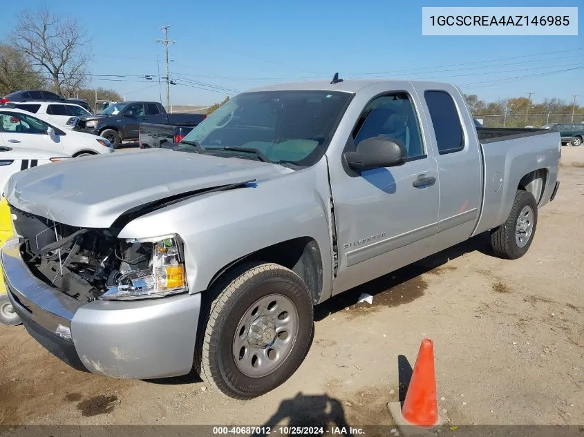 2010 Chevrolet Silverado 1500 Ls VIN: 1GCSCREA4AZ146985 Lot: 40687012