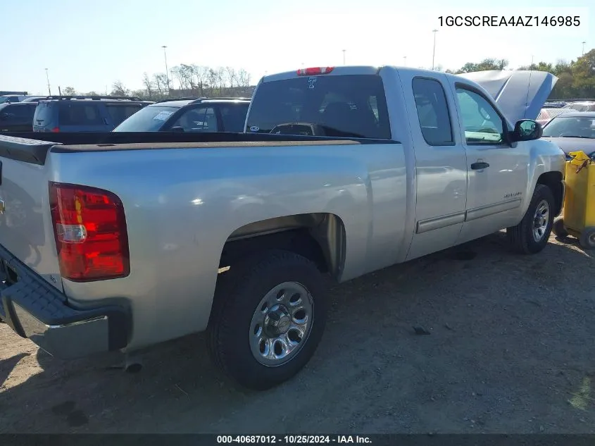 2010 Chevrolet Silverado 1500 Ls VIN: 1GCSCREA4AZ146985 Lot: 40687012