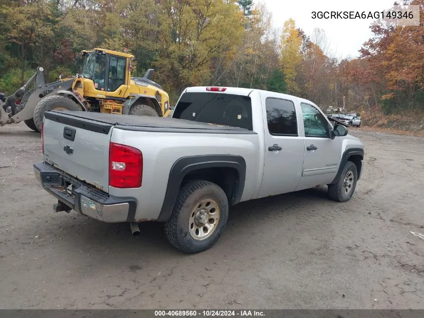 2010 Chevrolet Silverado 1500 Lt VIN: 3GCRKSEA6AG149346 Lot: 40689560