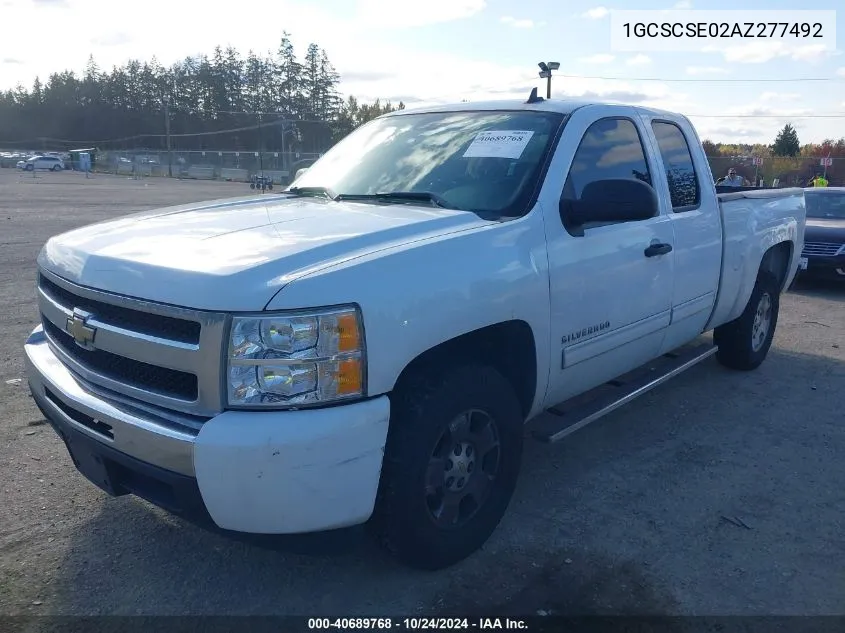 1GCSCSE02AZ277492 2010 Chevrolet Silverado 1500 Lt