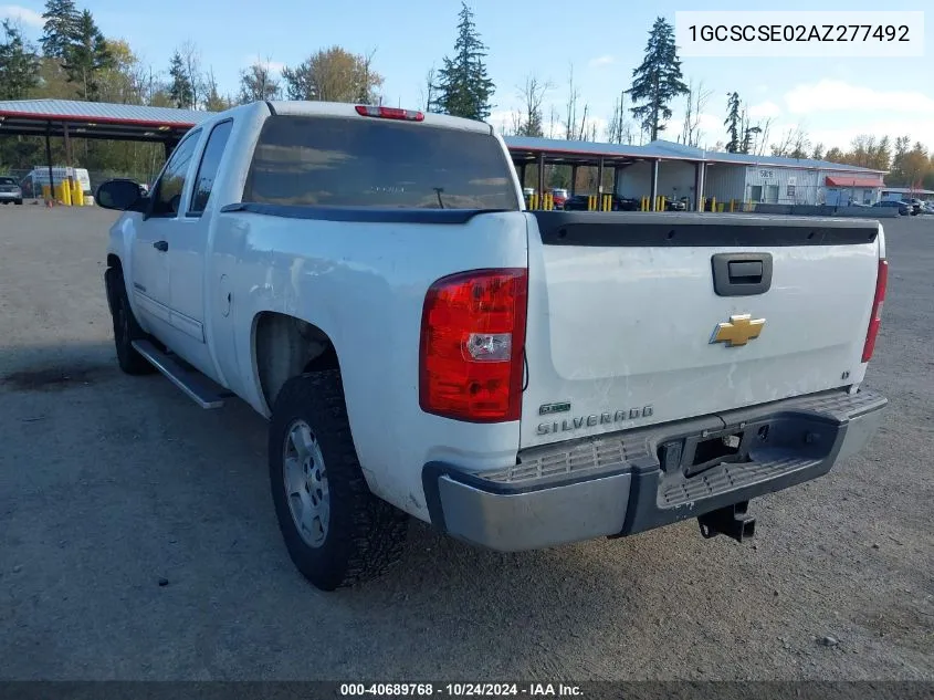 1GCSCSE02AZ277492 2010 Chevrolet Silverado 1500 Lt