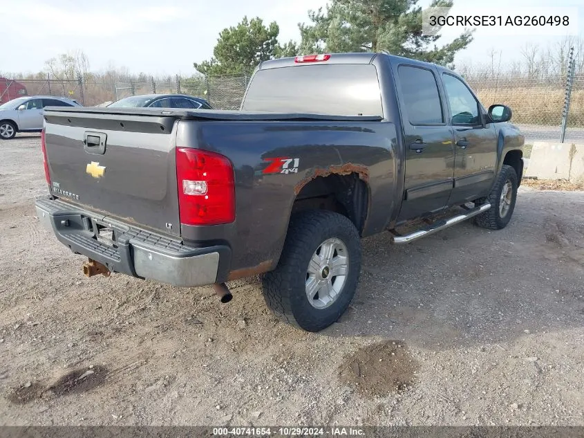 2010 Chevrolet Silverado 1500 Lt VIN: 3GCRKSE31AG260498 Lot: 40741654