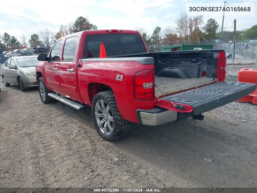 2010 Chevrolet Silverado 1500 Lt VIN: 3GCRKSE37AG165668 Lot: 40752390