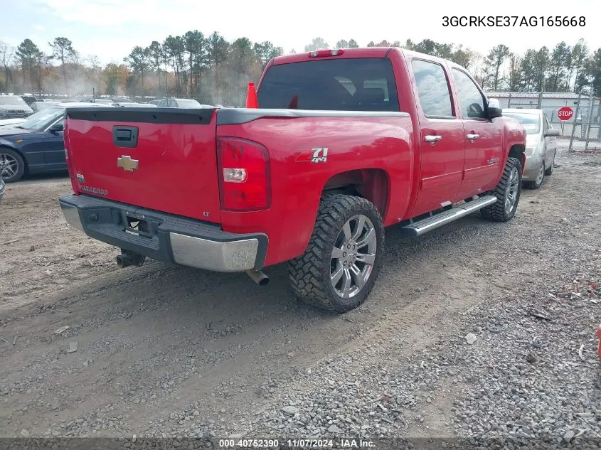 2010 Chevrolet Silverado 1500 Lt VIN: 3GCRKSE37AG165668 Lot: 40752390