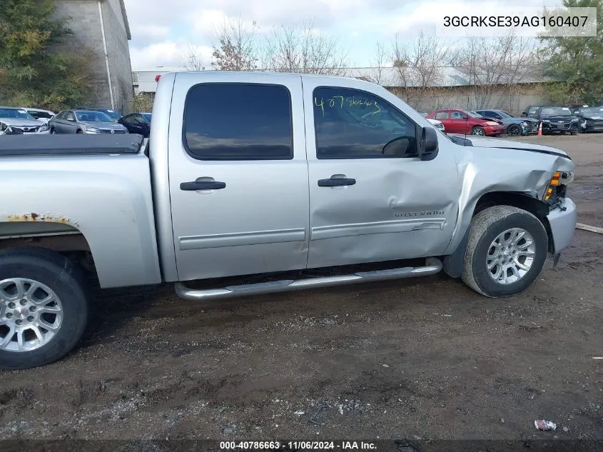 2010 Chevrolet Silverado 1500 Lt VIN: 3GCRKSE39AG160407 Lot: 40786663