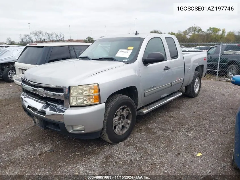 2010 Chevrolet Silverado 1500 Lt VIN: 1GCSCSE01AZ197746 Lot: 40851683