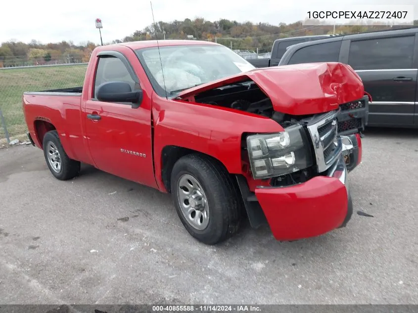 2010 Chevrolet Silverado 1500 Work Truck VIN: 1GCPCPEX4AZ272407 Lot: 40855588