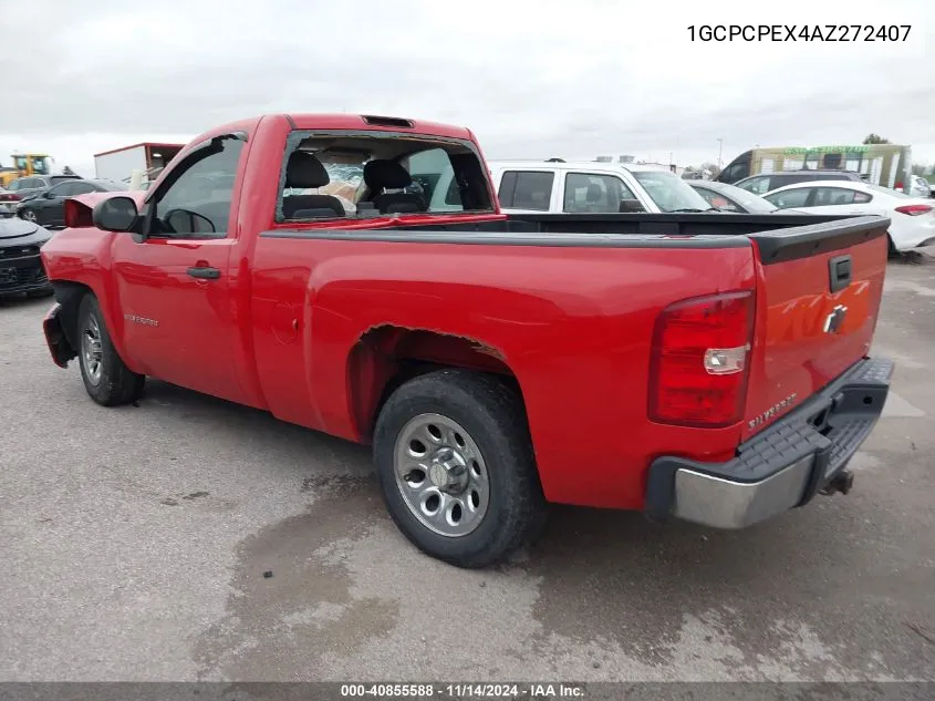 2010 Chevrolet Silverado 1500 Work Truck VIN: 1GCPCPEX4AZ272407 Lot: 40855588