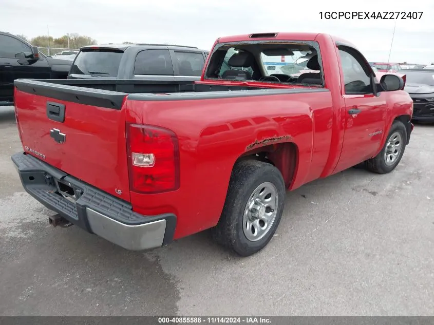 2010 Chevrolet Silverado 1500 Work Truck VIN: 1GCPCPEX4AZ272407 Lot: 40855588