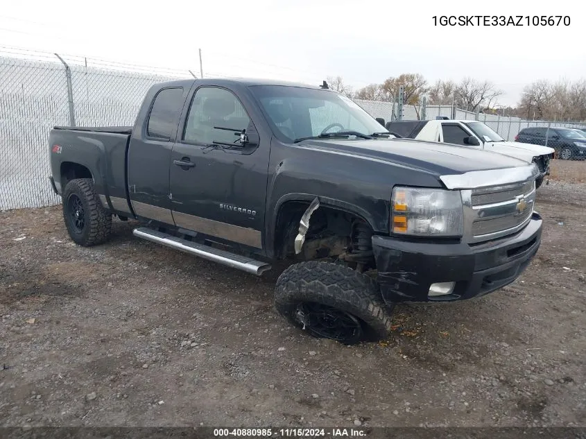 2010 Chevrolet Silverado 1500 Ltz VIN: 1GCSKTE33AZ105670 Lot: 40880985