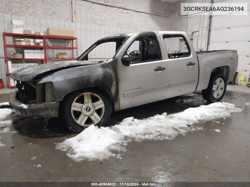 2010 Chevrolet Silverado 1500 Lt VIN: 3GCRKSEA6AG236194 Lot: 40904832