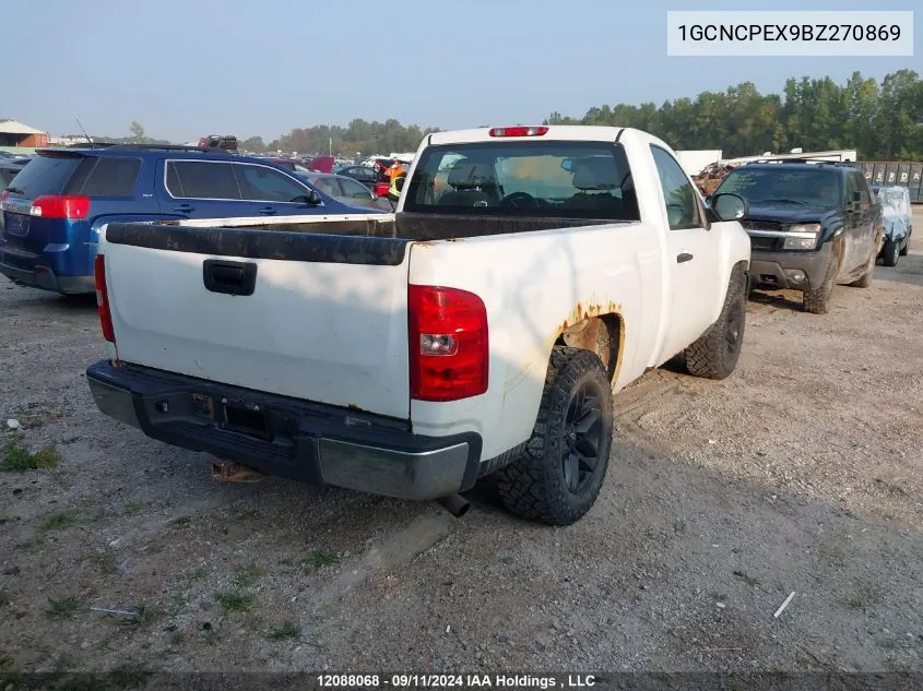 2011 Chevrolet Silverado 1500 VIN: 1GCNCPEX9BZ270869 Lot: 12088068