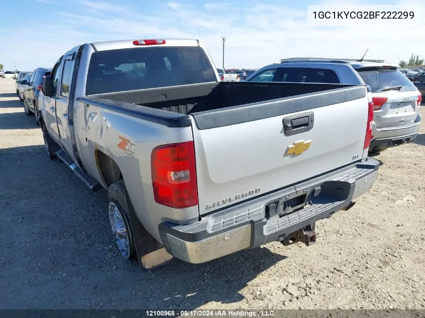 2011 Chevrolet Silverado K2500 Heavy Duty Ltz VIN: 1GC1KYCG2BF222299 Lot: 12100968