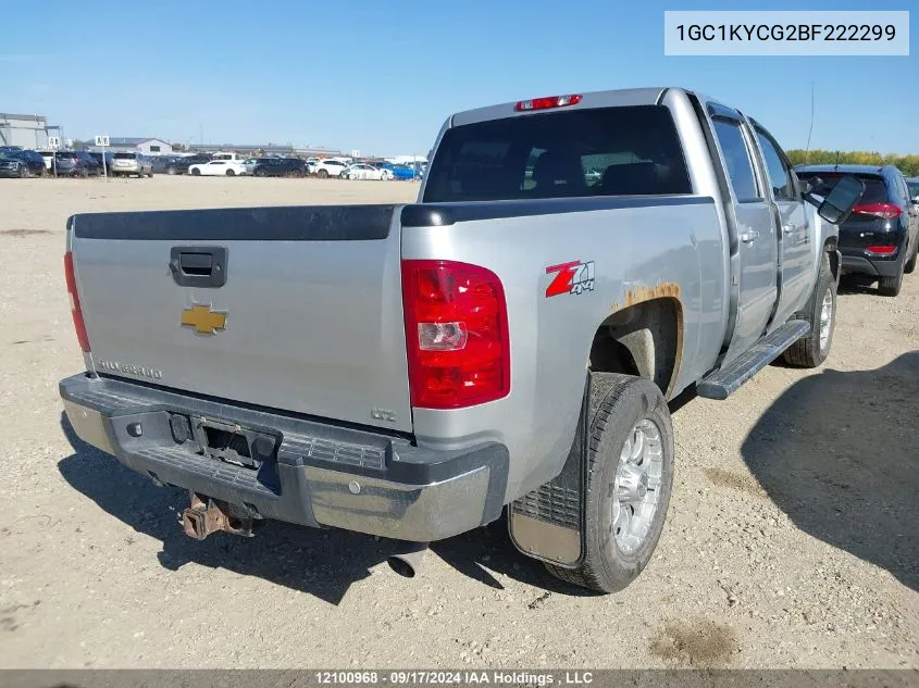 1GC1KYCG2BF222299 2011 Chevrolet Silverado K2500 Heavy Duty Ltz