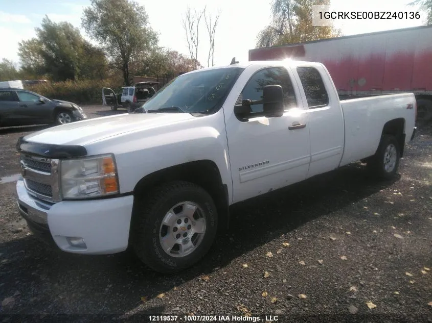 1GCRKSE00BZ240136 2011 Chevrolet Silverado 1500