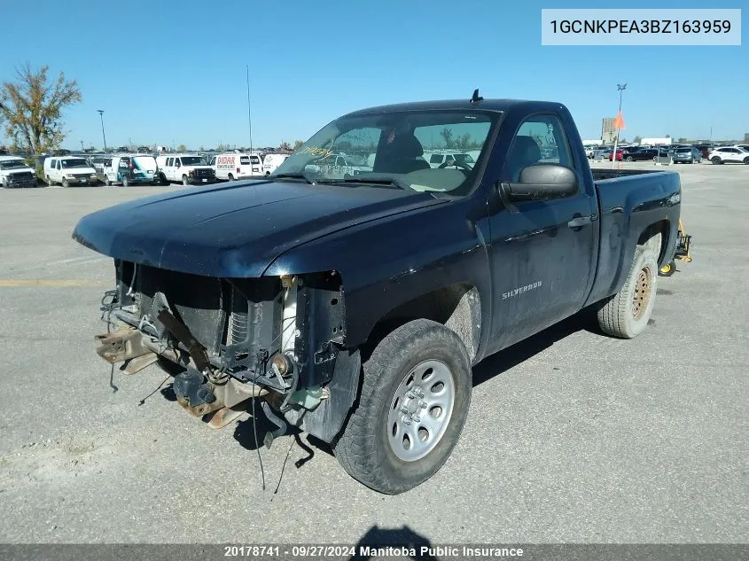 2011 Chevrolet Silverado 1500 Wt VIN: 1GCNKPEA3BZ163959 Lot: 20178741