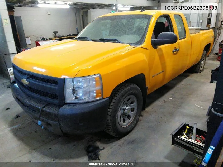 2011 Chevrolet Silverado K1500 VIN: 1GCRKPE06BZ398638 Lot: 30048149