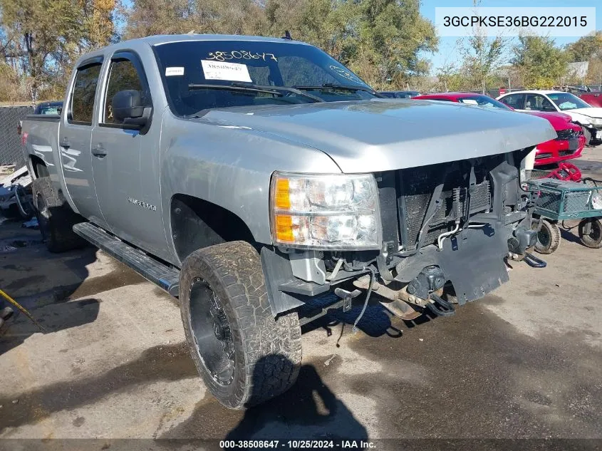 2011 Chevrolet Silverado 1500 Lt VIN: 3GCPKSE36BG222015 Lot: 38508647