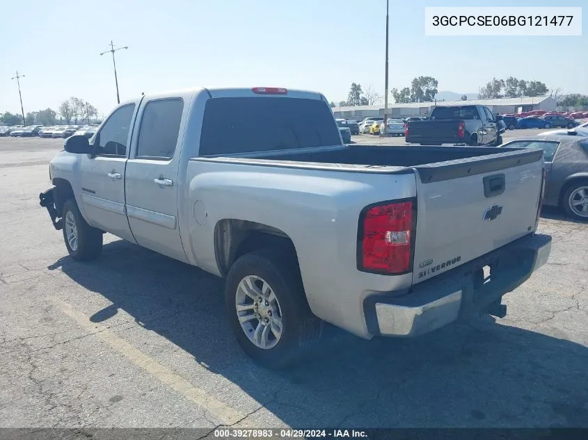 3GCPCSE06BG121477 2011 Chevrolet Silverado 1500 Lt