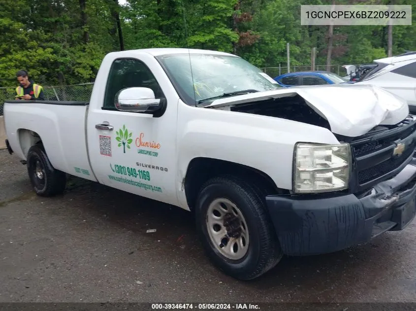 2011 Chevrolet Silverado 1500 Work Truck VIN: 1GCNCPEX6BZ209222 Lot: 39346474