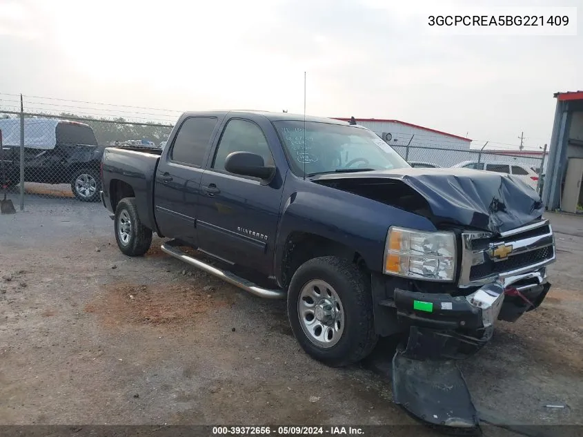 2011 Chevrolet Silverado 1500 Ls VIN: 3GCPCREA5BG221409 Lot: 39372656