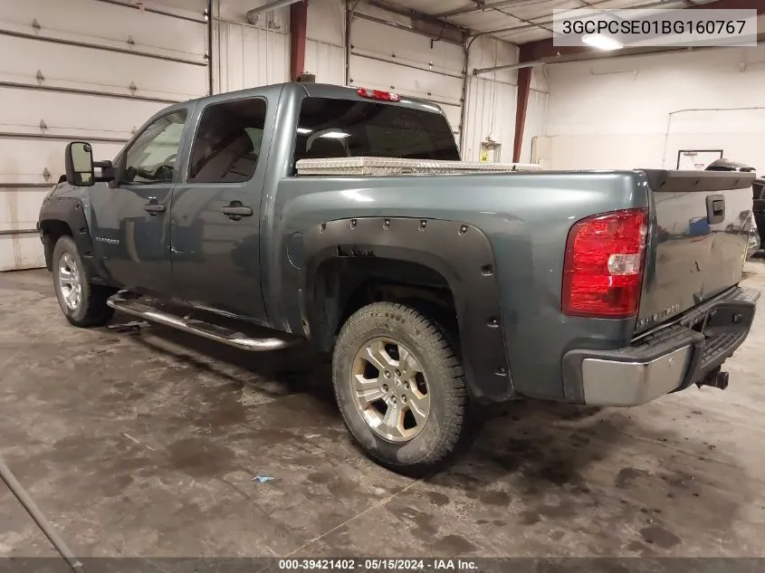 3GCPCSE01BG160767 2011 Chevrolet Silverado 1500 Lt