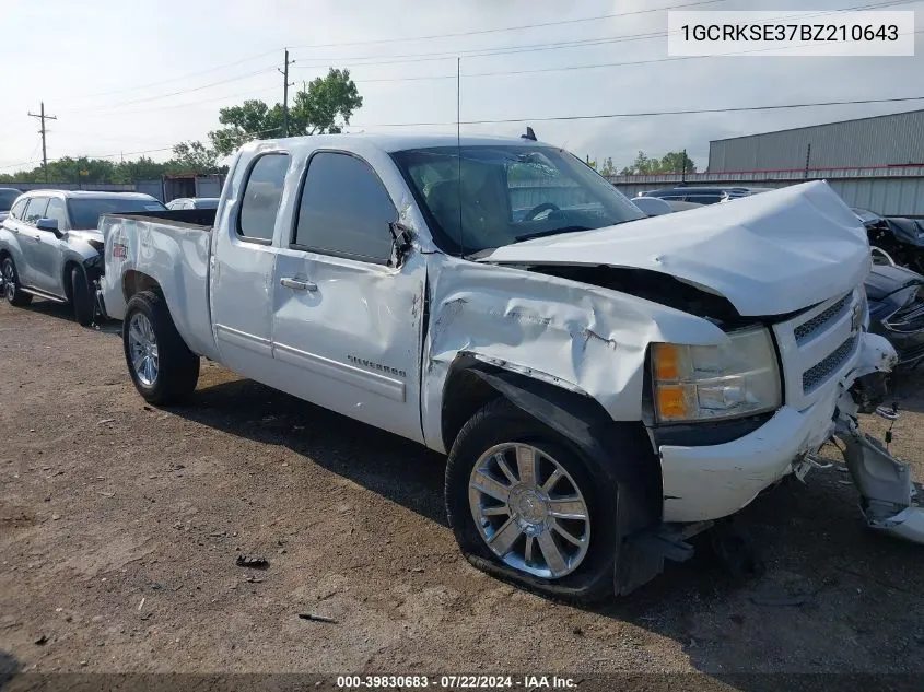 2011 Chevrolet Silverado 1500 Lt VIN: 1GCRKSE37BZ210643 Lot: 39830683