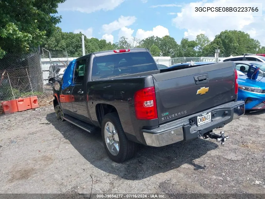 2011 Chevrolet Silverado 1500 Lt VIN: 3GCPCSE08BG223766 Lot: 39854277