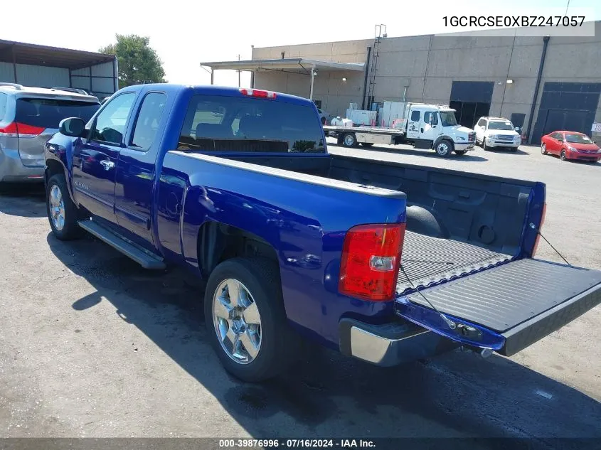 2011 Chevrolet Silverado 1500 Lt VIN: 1GCRCSE0XBZ247057 Lot: 39876996