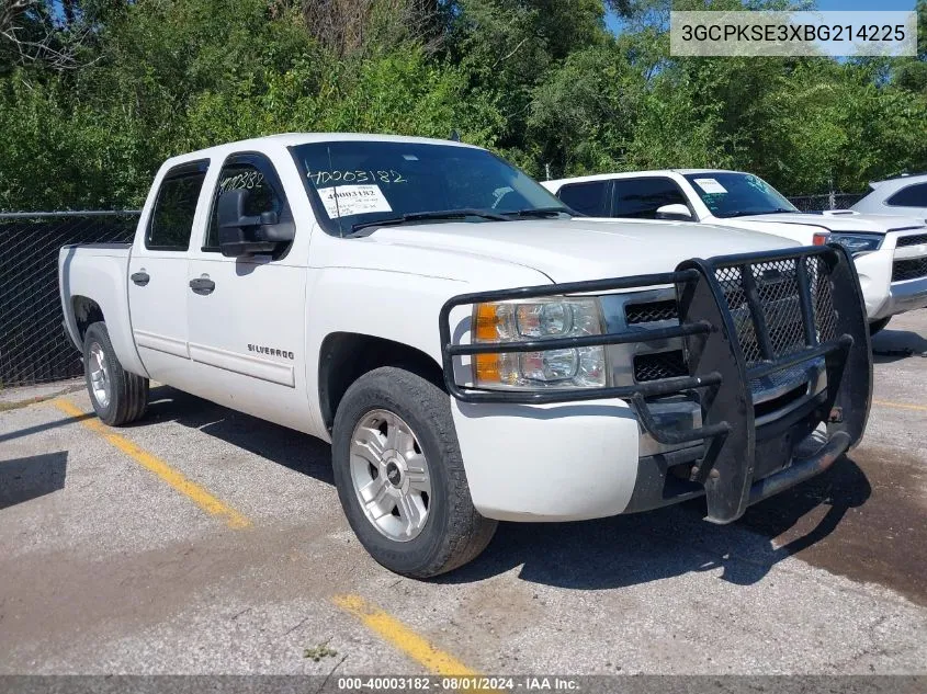 2011 Chevrolet Silverado 1500 Lt VIN: 3GCPKSE3XBG214225 Lot: 40003182