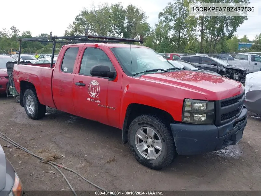 2011 Chevrolet Silverado 1500 Work Truck VIN: 1GCRKPEA7BZ437536 Lot: 40106831