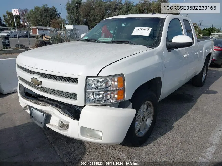 2011 Chevrolet Silverado 1500 Lt VIN: 1GCRCSE05BZ230165 Lot: 40114823