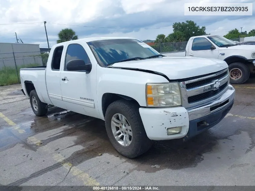 2011 Chevrolet Silverado 1500 Lt VIN: 1GCRKSE37BZ203935 Lot: 40126818