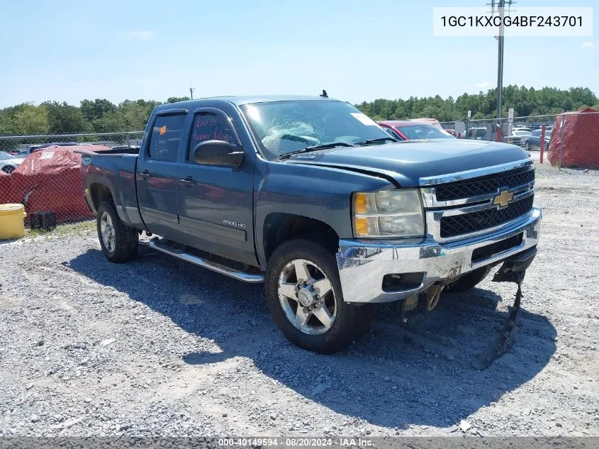 2011 Chevrolet Silverado 2500Hd K2500 Heavy Duty Lt VIN: 1GC1KXCG4BF243701 Lot: 40149594