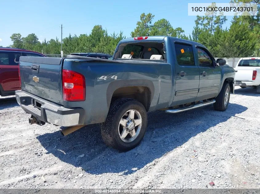 2011 Chevrolet Silverado 2500Hd K2500 Heavy Duty Lt VIN: 1GC1KXCG4BF243701 Lot: 40149594