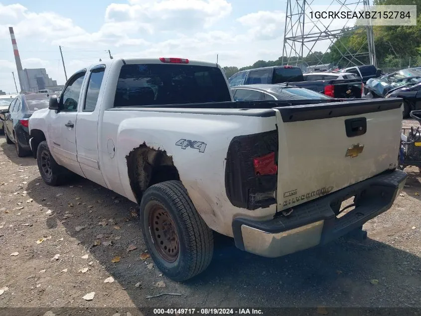 1GCRKSEAXBZ152784 2011 Chevrolet Silverado 1500 Lt