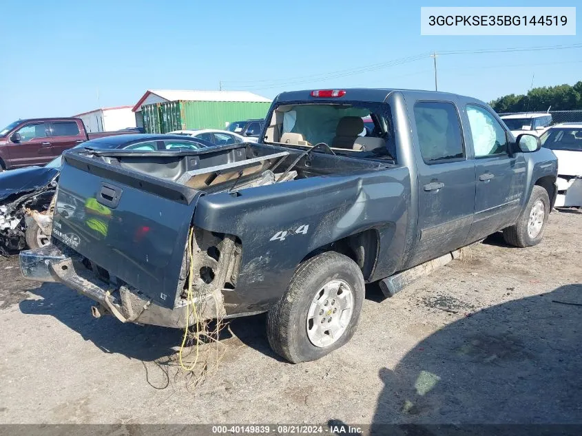 2011 Chevrolet Silverado K1500 Lt VIN: 3GCPKSE35BG144519 Lot: 40149839