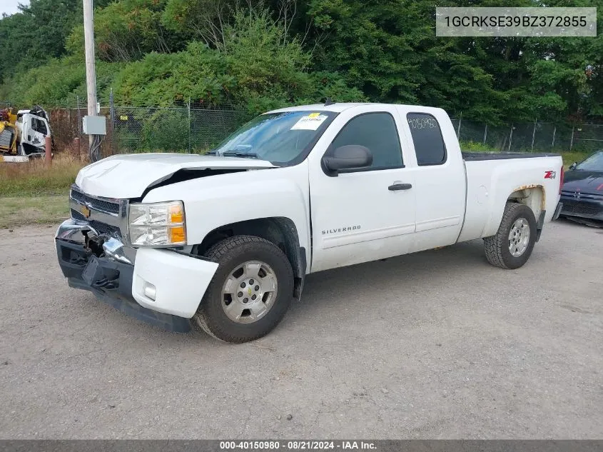 2011 Chevrolet Silverado K1500 Lt VIN: 1GCRKSE39BZ372855 Lot: 40150980