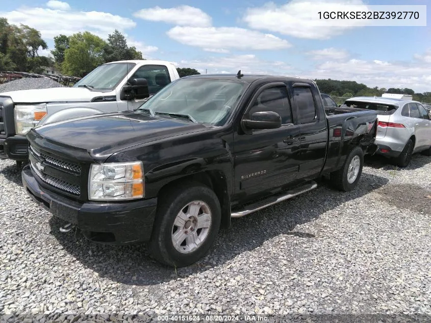 2011 Chevrolet Silverado 1500 Lt VIN: 1GCRKSE32BZ392770 Lot: 40151624