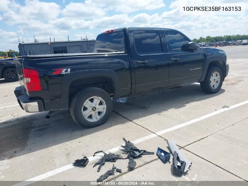 2011 Chevrolet Silverado 1500 Lt VIN: 1GCPKSE35BF163153 Lot: 40156753