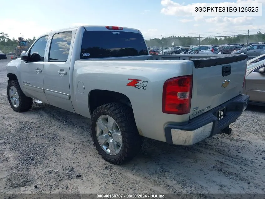 2011 Chevrolet Silverado 1500 Ltz VIN: 3GCPKTE31BG126525 Lot: 40158707